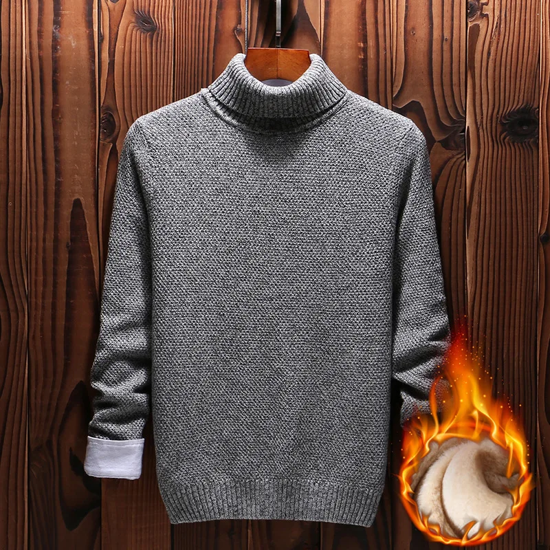 

MRMT 2024 Brand New Winter Men's Jackets Turtleneck Sweater for Male Slim Fashion Youth Pullover Jacket Clothing