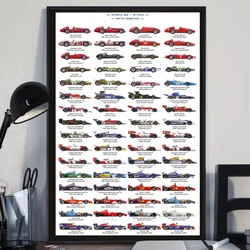 Formula 1 Drivers F1 Racing Car Ayrton Senna Poster Art Canvas Painting Wall Pictures Living Room Home Decor schilderij obrazy