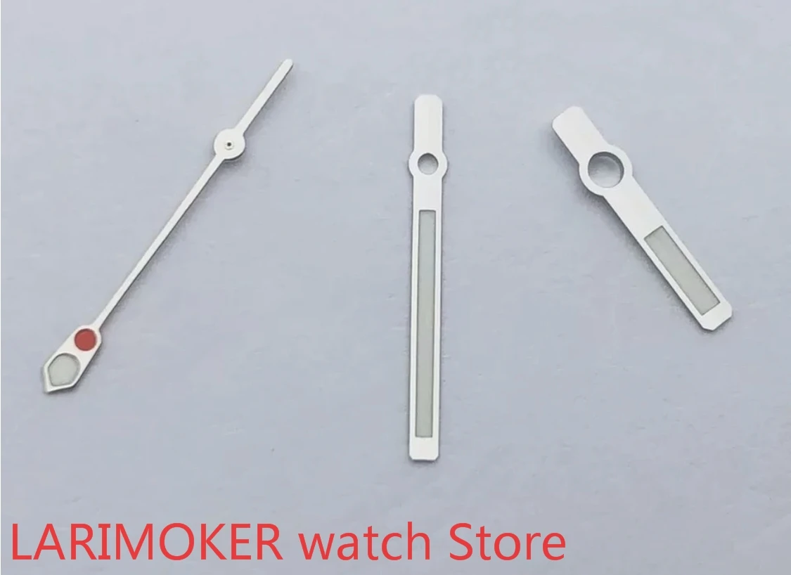 Manecillas luminosas de Reloj Blanco, manecillas luminosas de movimiento NH35 NH36