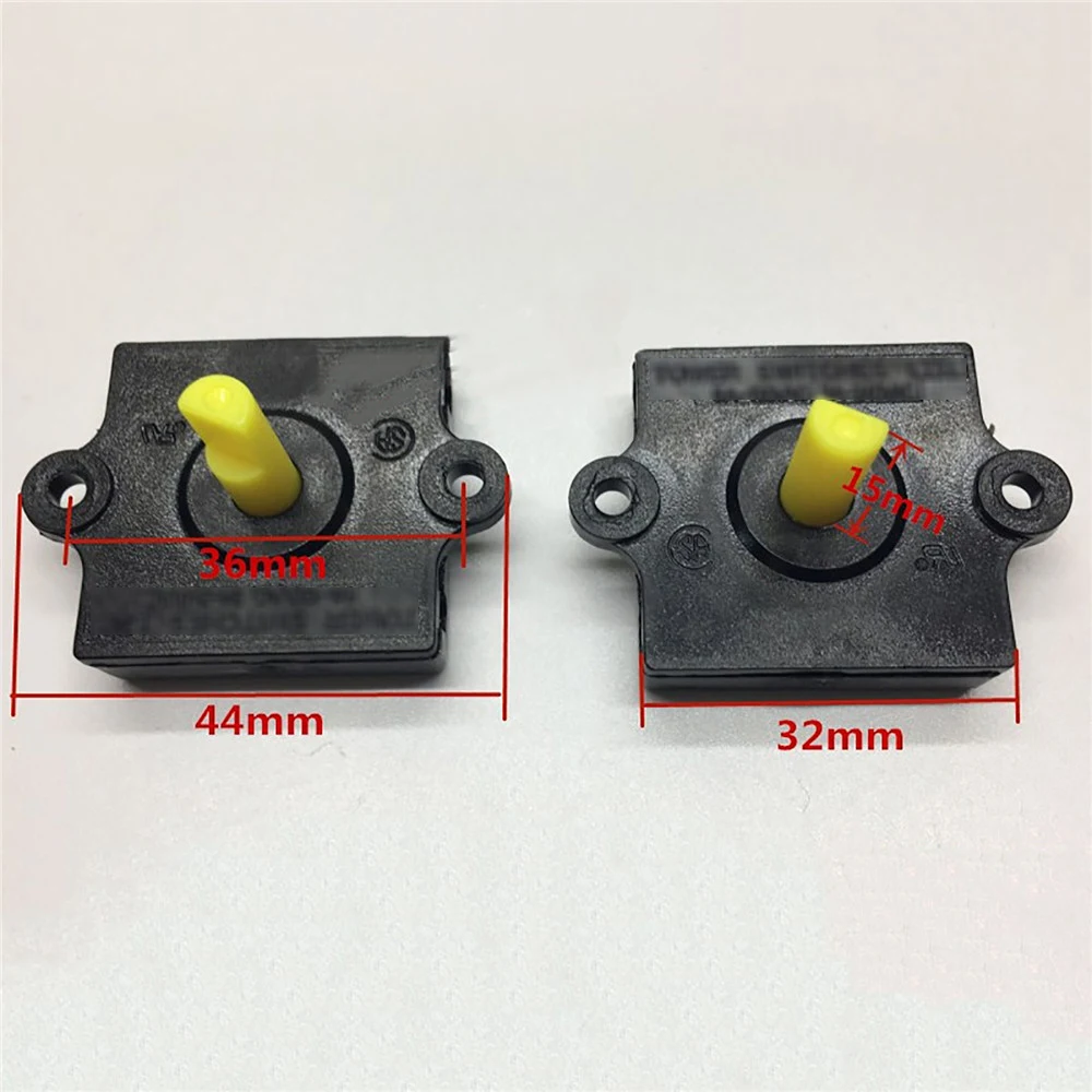 2pcs/set Universal Three-speed Square Rotary Switch Replacement Shift Switch for Electric Fan Blender Juicer Repair Parts