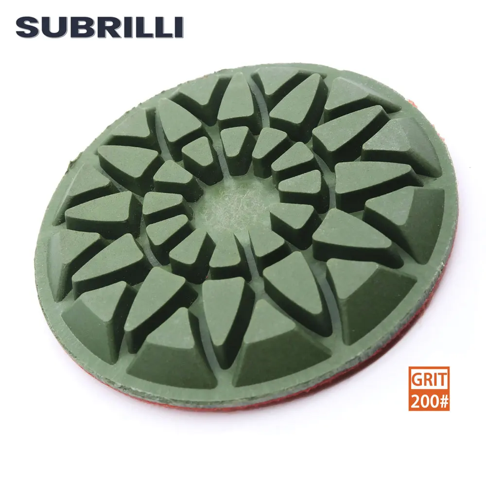 3'' 3pcs Diamond Renovator Grinding Discs Concrete Stone Polishing Pad Resin Bond Sanding Abrasive Pads for Home Improvement