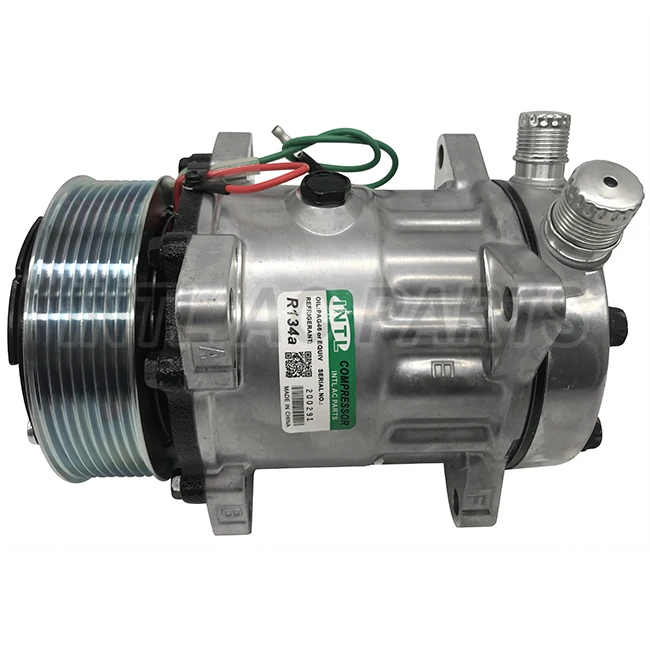 Sanden SD7H15 AC Compressor for CATERPILLAR/FREIGHTLINER MACK PTAC54762 330-3165 18-00093-06 0102 10310531 03-3718A 20-09970