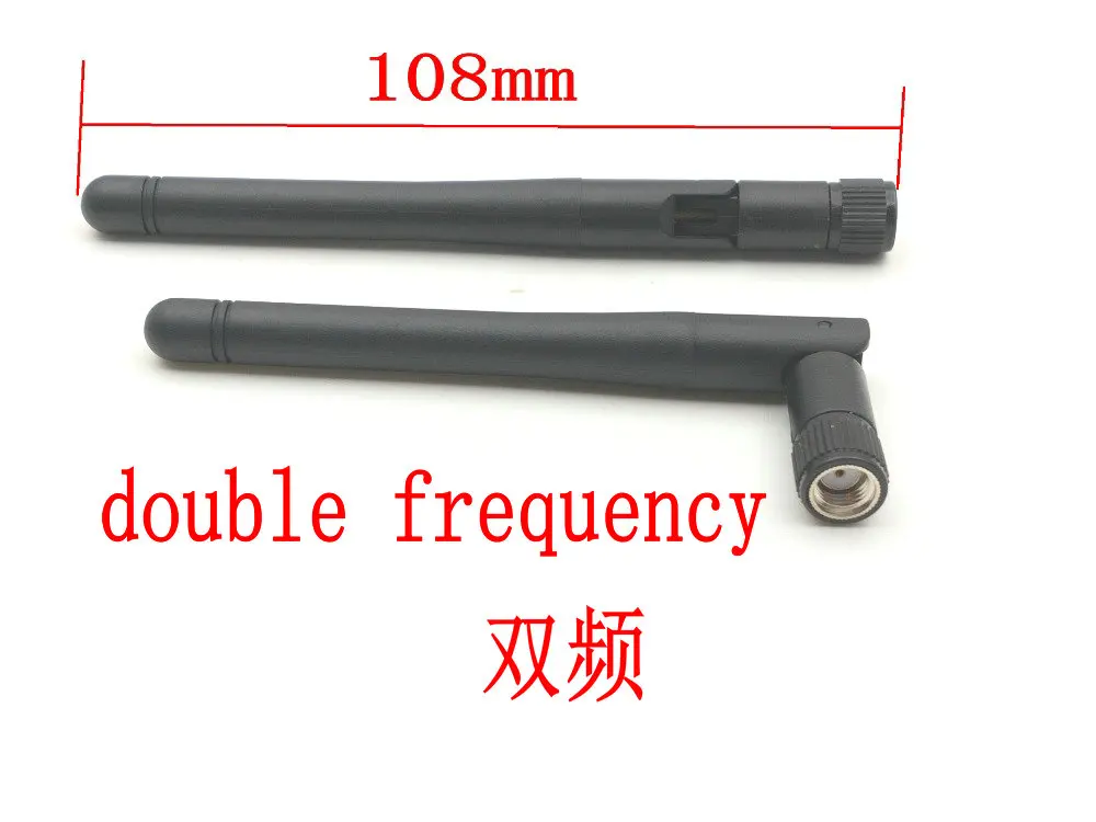 100pcs 2.4Mhz double frequency 3dBi RP SMA Omni WIFI Antenna for wireless router connector