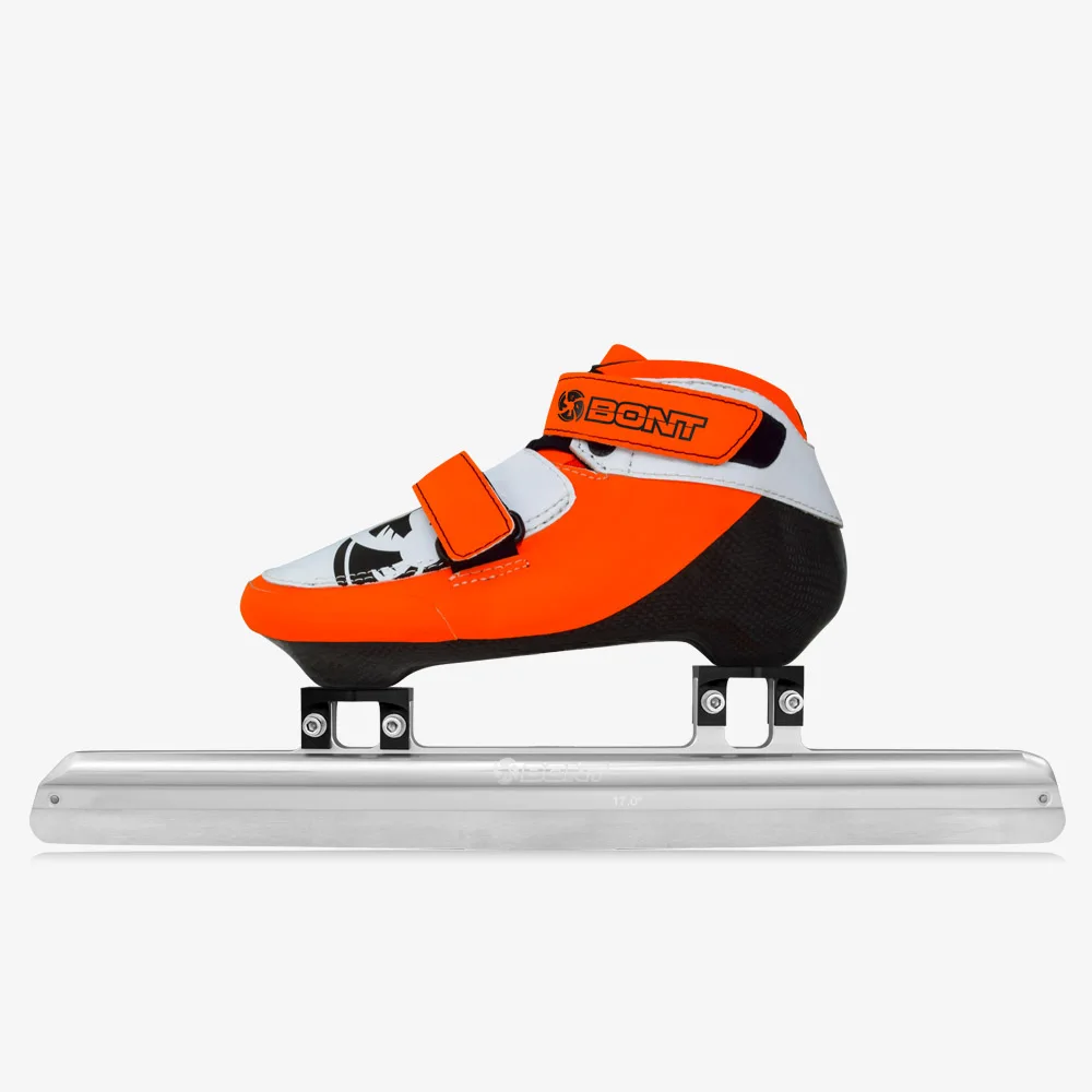 

BONT Short Track boot ST R2 Ice skate boot carbon skate boot Orange white