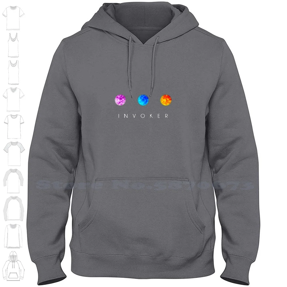 Invoker 100% Cotton Hoodie T-Shirt 2 Ii Invokertshirt Imba Invoker Cool Design Invoker Invoker Design Invoker Imba Miracle