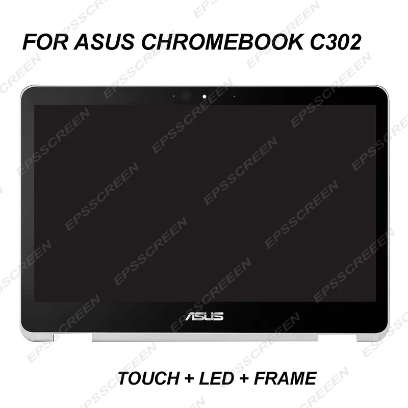 

NEW REPLACEMENT 12.5" LCD LED SCREEN for ASUS CHROMEBOOK C302 / C302CA FHD IPS TOUCH DIGITIZER ASSEMBLY DISPLAY + BEZEL 30PIN