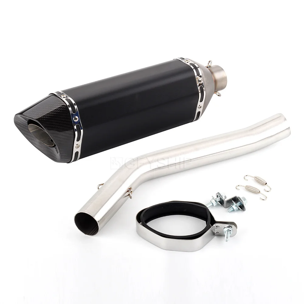 For Triumph Tiger 800 2010 to 2017 Tiger 800 XC / XRX / XCX / XR / XRT /XCA Motorcycle Escape Slip-on Exhaust With Mid Link Pipe