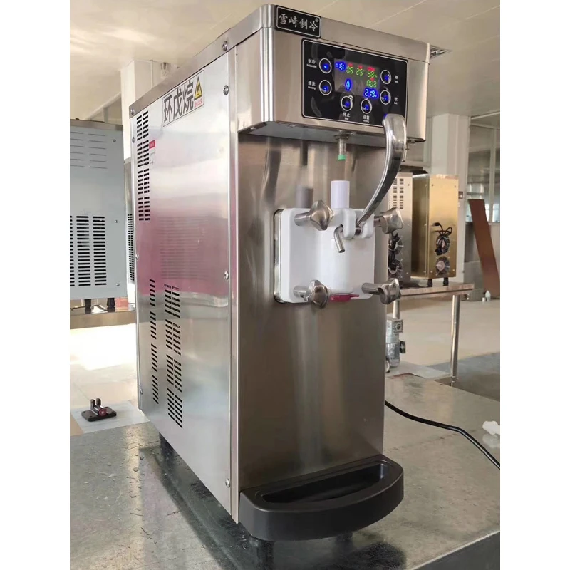 

Desktop soft ice cream machine digital display ice cream making machine single flavor ice cream dispenser