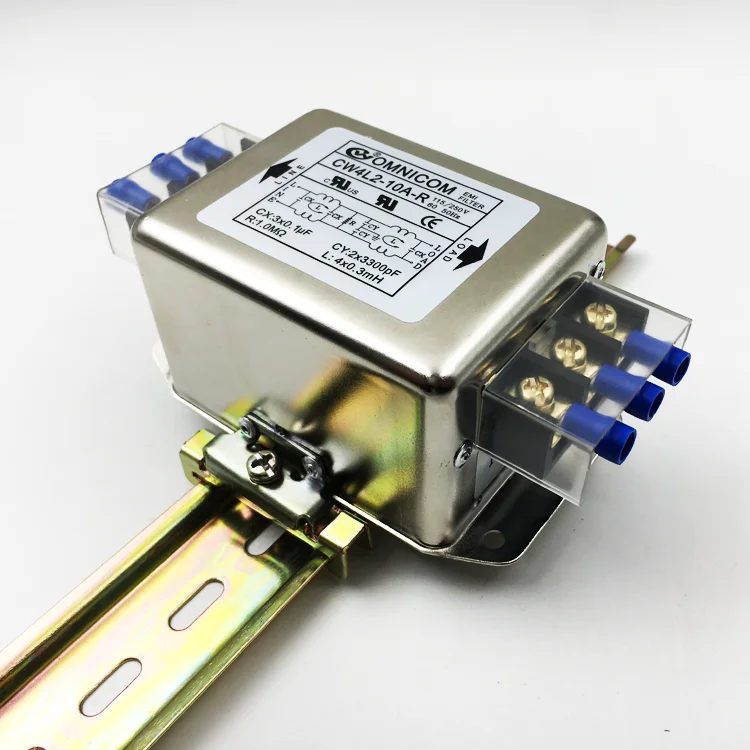 

Power filter 220V10A two-stage terminal block rail type CW4L2-6A / 10A-R