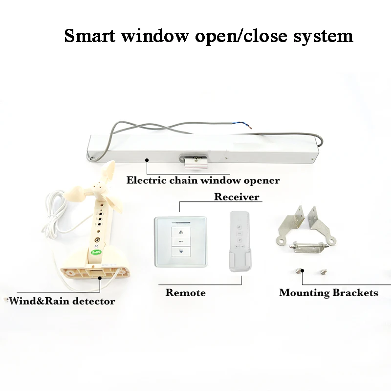 12V Wired or Wireless Wind Sensor Rain probe Detector Weather Sensor Transmitter Compatible with Smart Tuya Switch in our store