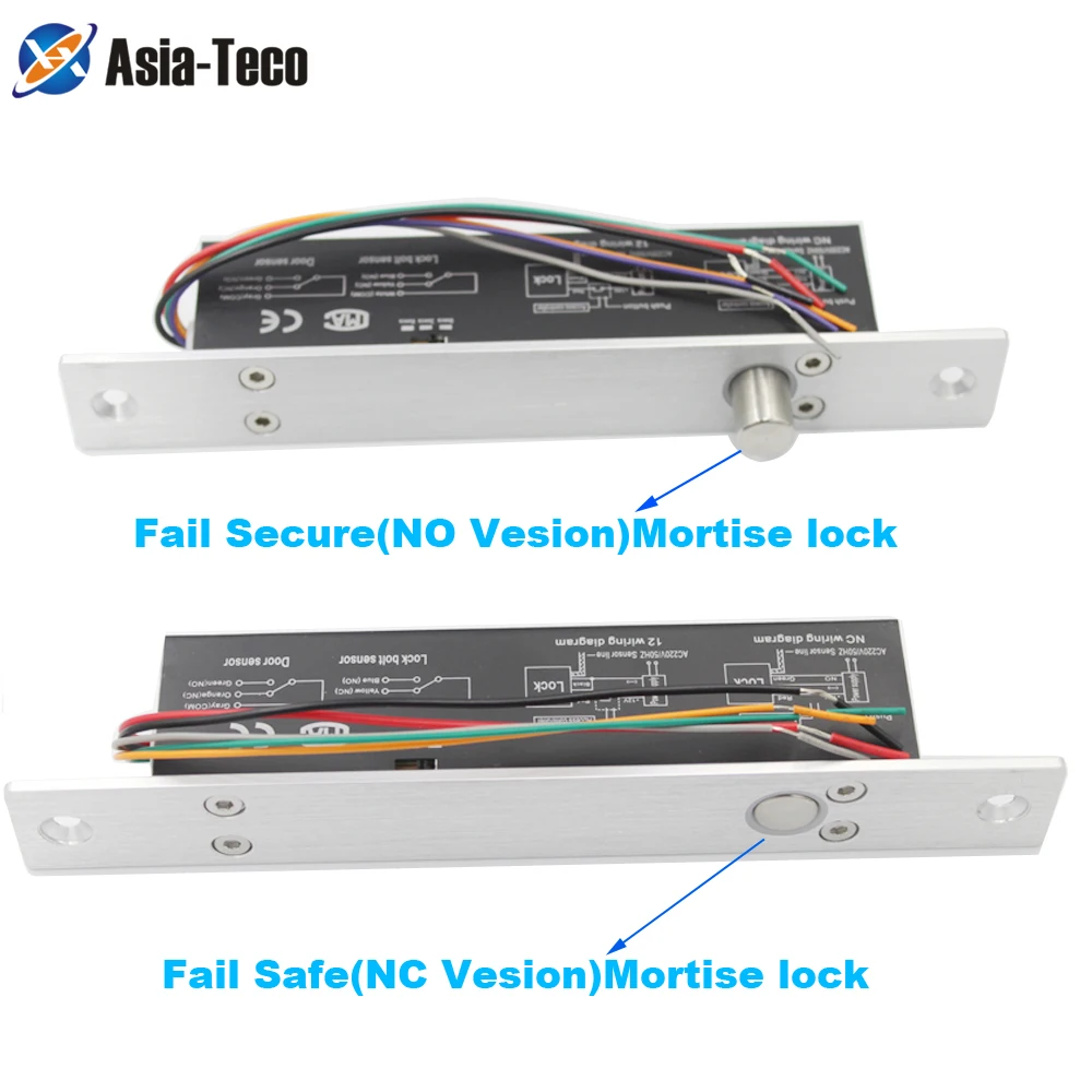 Electric Lock Magnetic Output with Time delay DC 12V Fail Safe fail Secure Bolt Mortise Door Lock NC/NO Electronic Door Lock