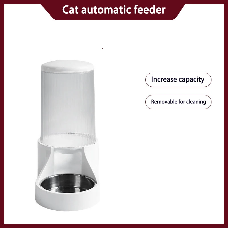 

Cat feeder 2.7L automatic kibble dispenser high food Bowl for cat pet feed and bowls storage food dispenser cat accessories