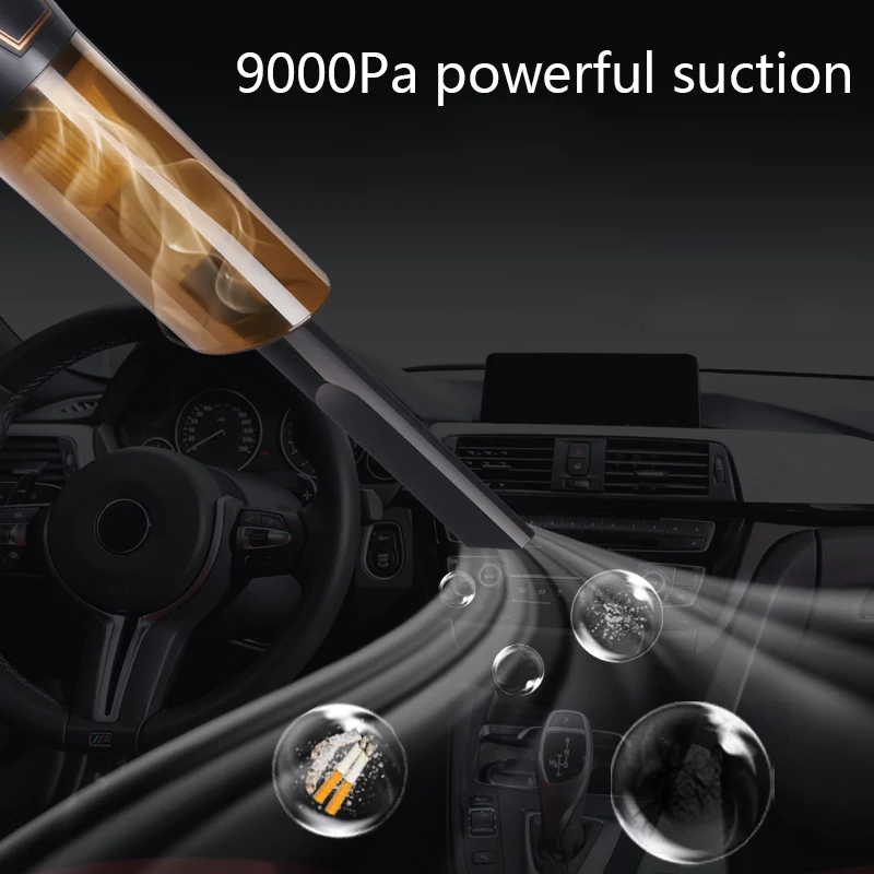 Neue Drahtlose Staubsauger Für Auto Tastatur Trockenen Reinigung Maschine 9000Pa Saug 30 Minuten Laufzeit Automotive Staubsauger IDEACH