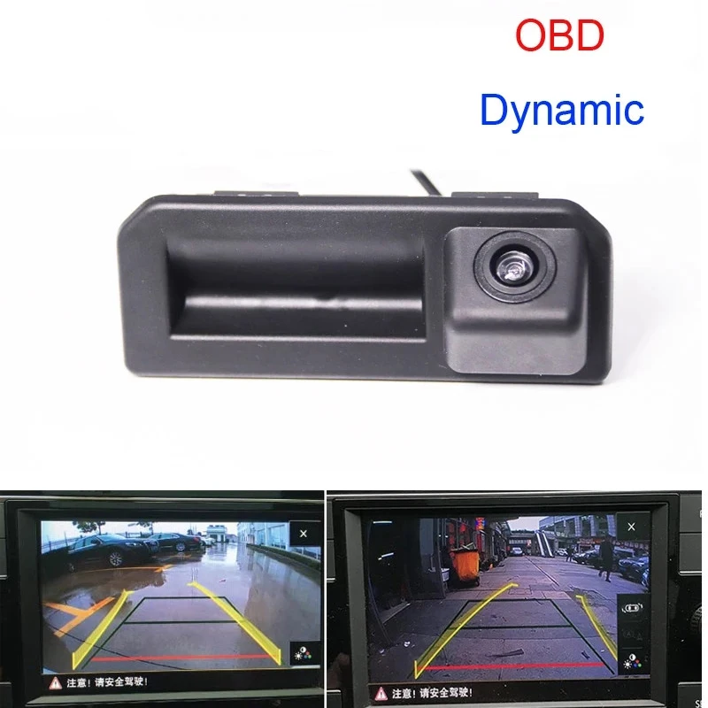 Original Dynamic HD CCD Handle Switch Car Rear View Camera For Audi Q2 Q2L Q5L A5 Skoda Rapid 2020 KODIAQ Polo