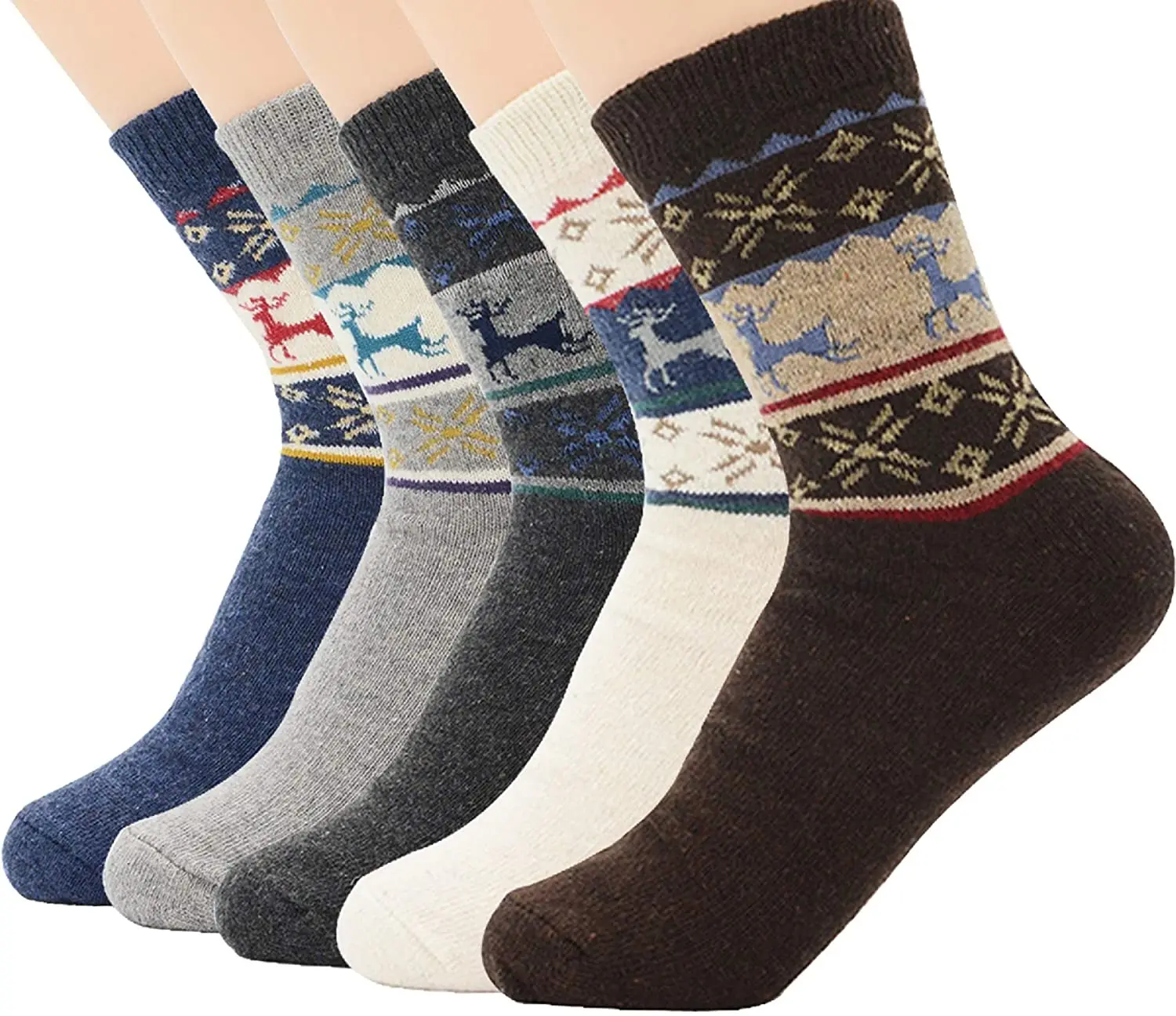 AZUE Wool Socks Mens Socks for Men Winter Socks Thick Warm Socks Fuzzy Socks Fluffy Socks Thermal Socks for Men