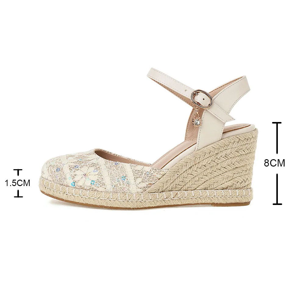 Fashion Women Air Mesh Platform Sandals Summer Flat Heels Chaussures Femme Casual Sewing Slingback Shoes Ladies Sandalias Beige