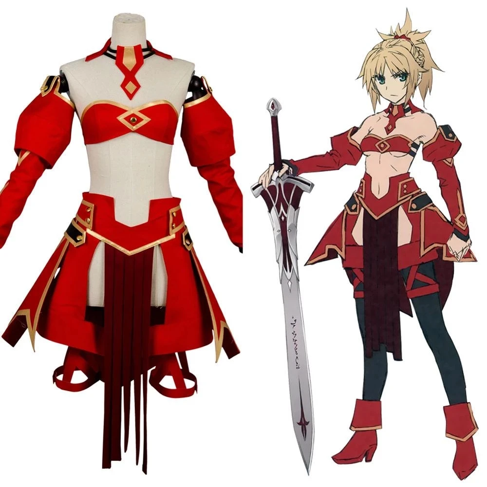 

Fate Grand Order Astolfo Costume Fate Apocrypha Saber of Red Mordred Cosplay Costume Party Halloween Customize Any Size