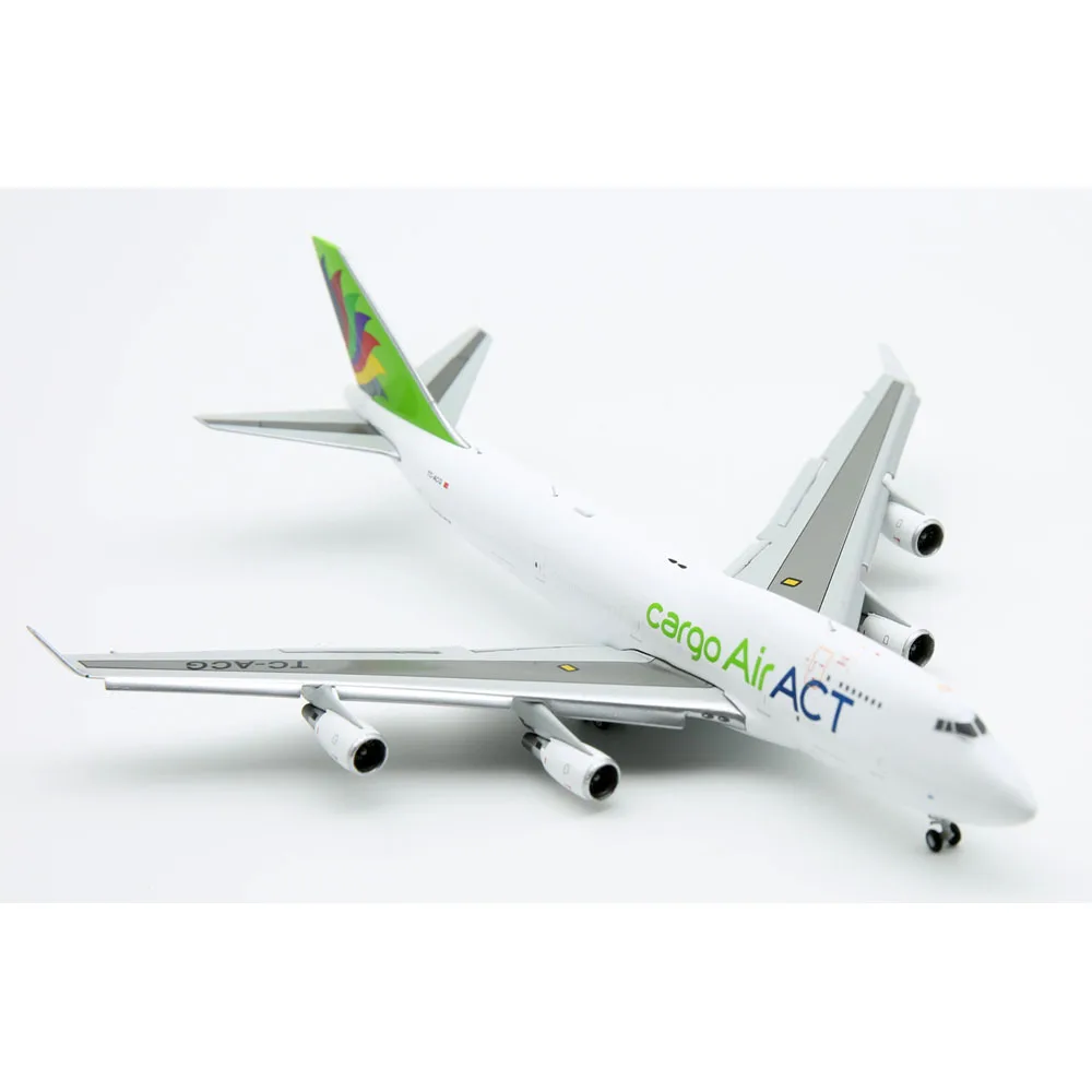 LH4245A 1:400 Aereo da collezione in lega JC Wings ACT Airlines Cargo Boeing B747-400 Diecast Aircraft Jet Model TC-ACG Flap Down