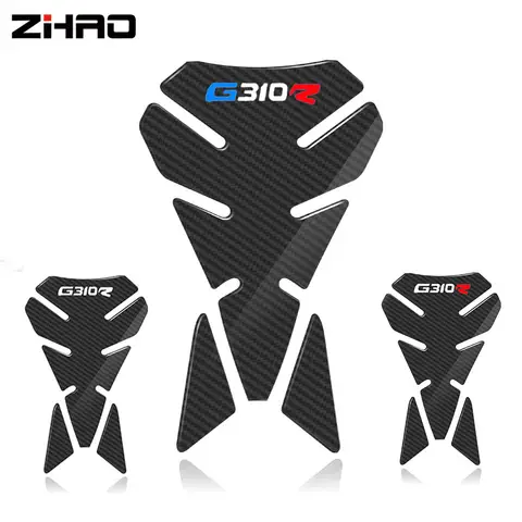 BMW G310R G 310R 용 3D 탄소 섬유 오토바이 연료 탱크 패드 커버 보호대 데칼 스티커