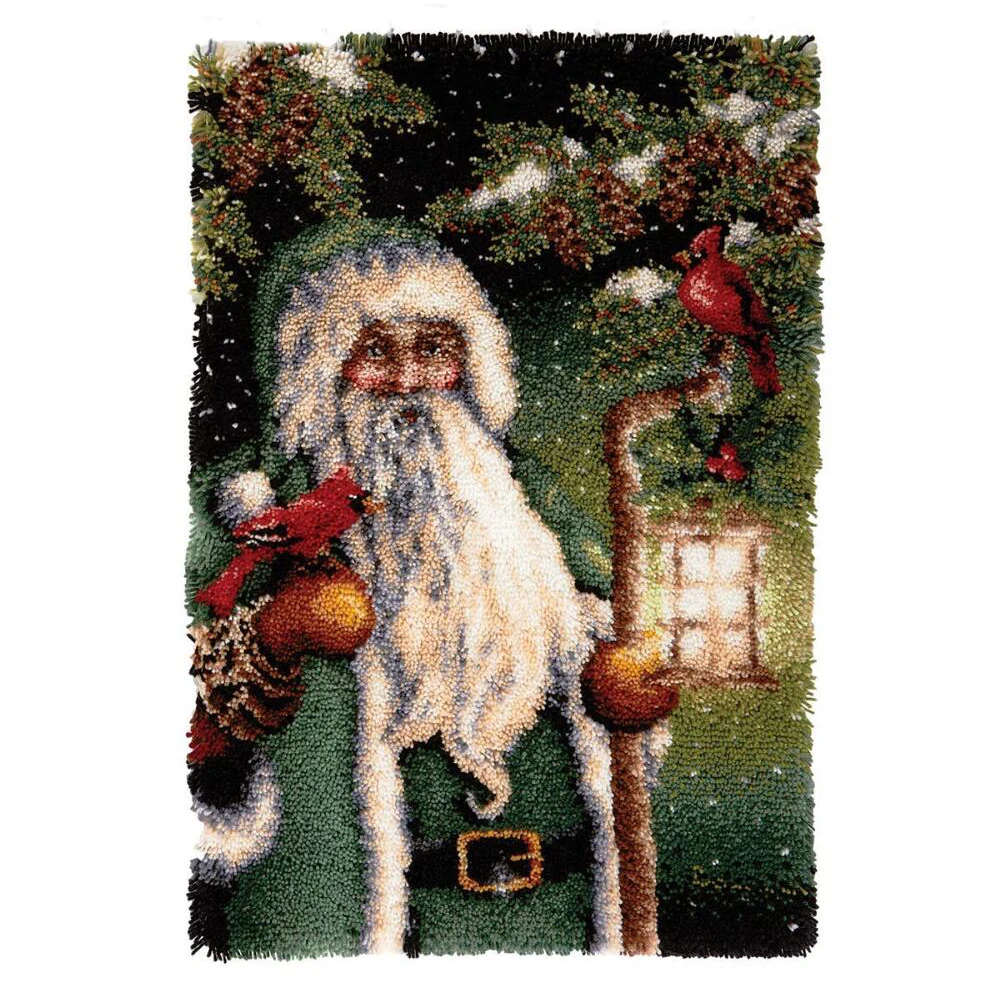 

Christmas decoration Latch hook kit with printed pattern Carpet kit with hook needlework do it yourself Rug making kits Gift