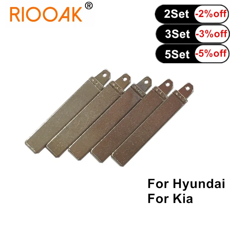 10pcs Metal Blank Uncut Flip Remote Key Blade For Hyundai New Verna Kia New K5 Flip Folding Remote Replacement Blade