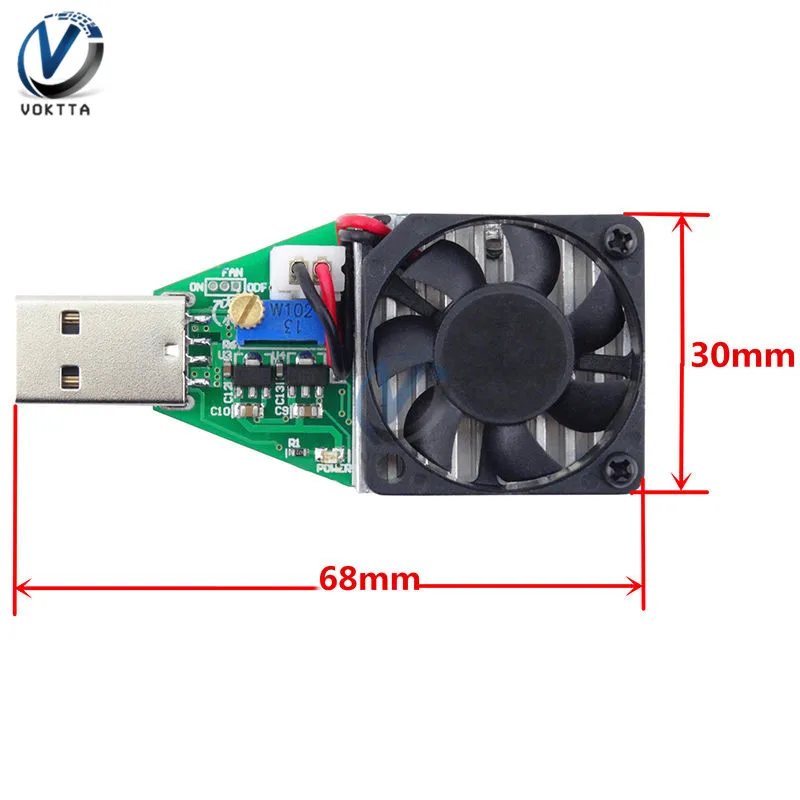 DC 3V-21V 15W Test elettronico resistenza di carico interfaccia USB Tester di capacità di scarica della batteria con modulo di corrente regolabile