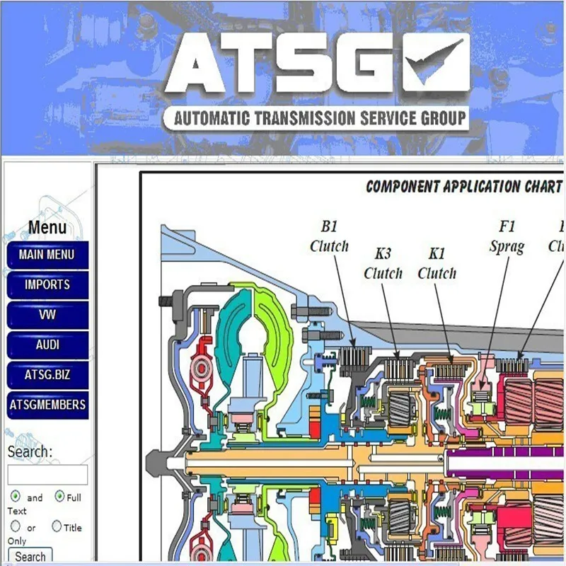 Hot selling atsg 2017 transmission repair manuals auto repair software ATSG in CD or 80gb HDD Diagnostic software ATSG Harddisk