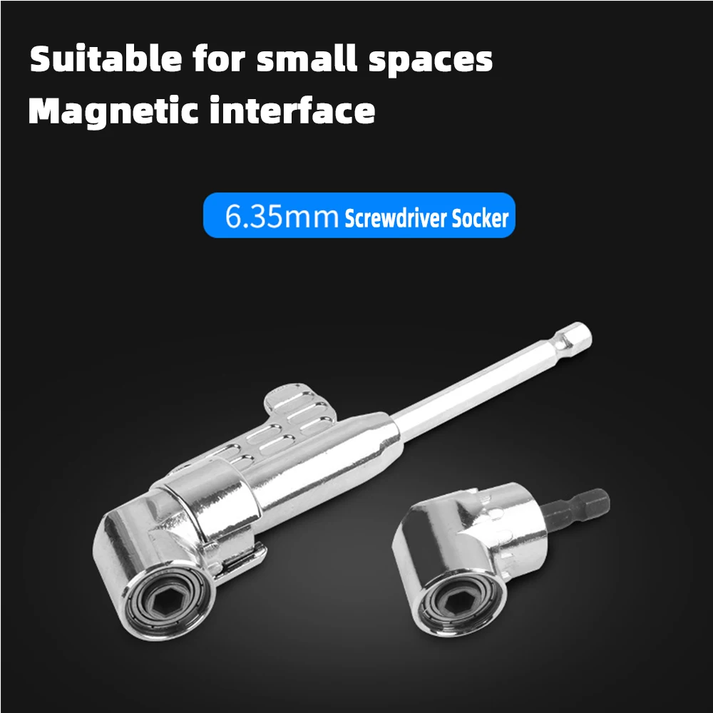 Imagem -02 - Hex Bit Ajustável 105 90 Graus Ângulo Chave de Fenda Soquete Titular Adaptador Bits Ângulo Broca Magnética Parafuso Chave de Fenda Ferramenta Soquete
