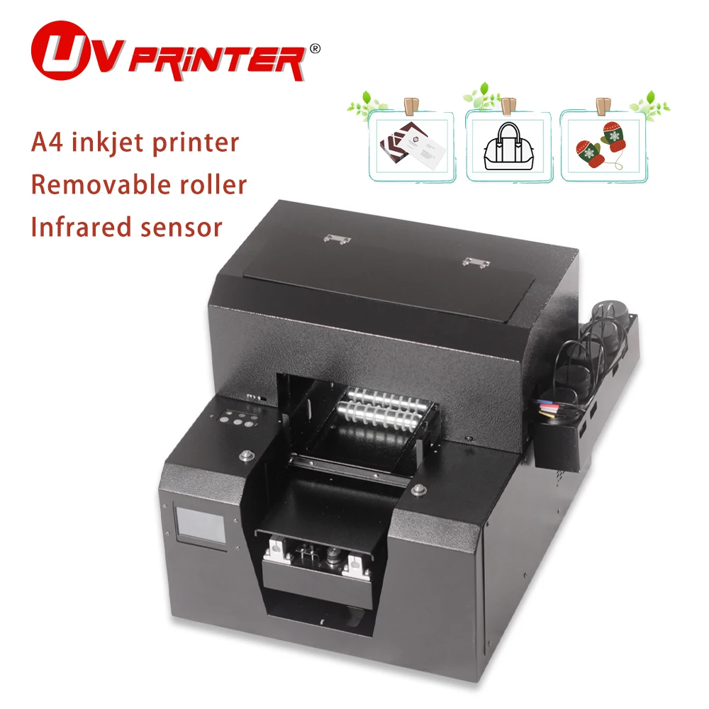 

portable printer a4 household inkjet type adopts Epson L800 high resolution print head for lighter/card pattern printing