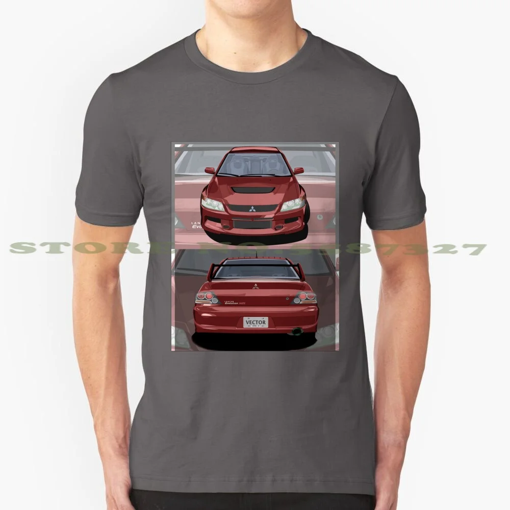 T Shirt Mockup Lancer Evolution Viii 100% Cotton T-Shirt Mockup Designvector Cars Lancerevolution Drift Race Front Back