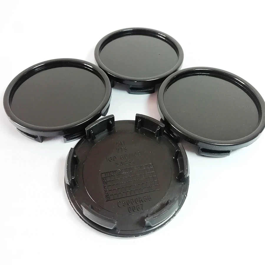 

4pcs 58mm/ 53mm Car Wheel Hub Center Caps Black ABS Wheel Hub Decorative Cover