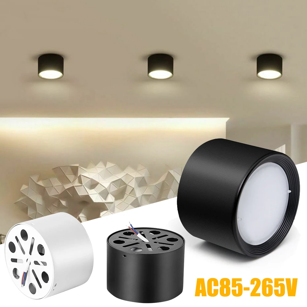 

5W 7W 12W LED COB Downlight AC85-265V Adjustable Angle Recessed Ceiling Lamp Indoor Home Lighting Spotlight plafonnier led D30