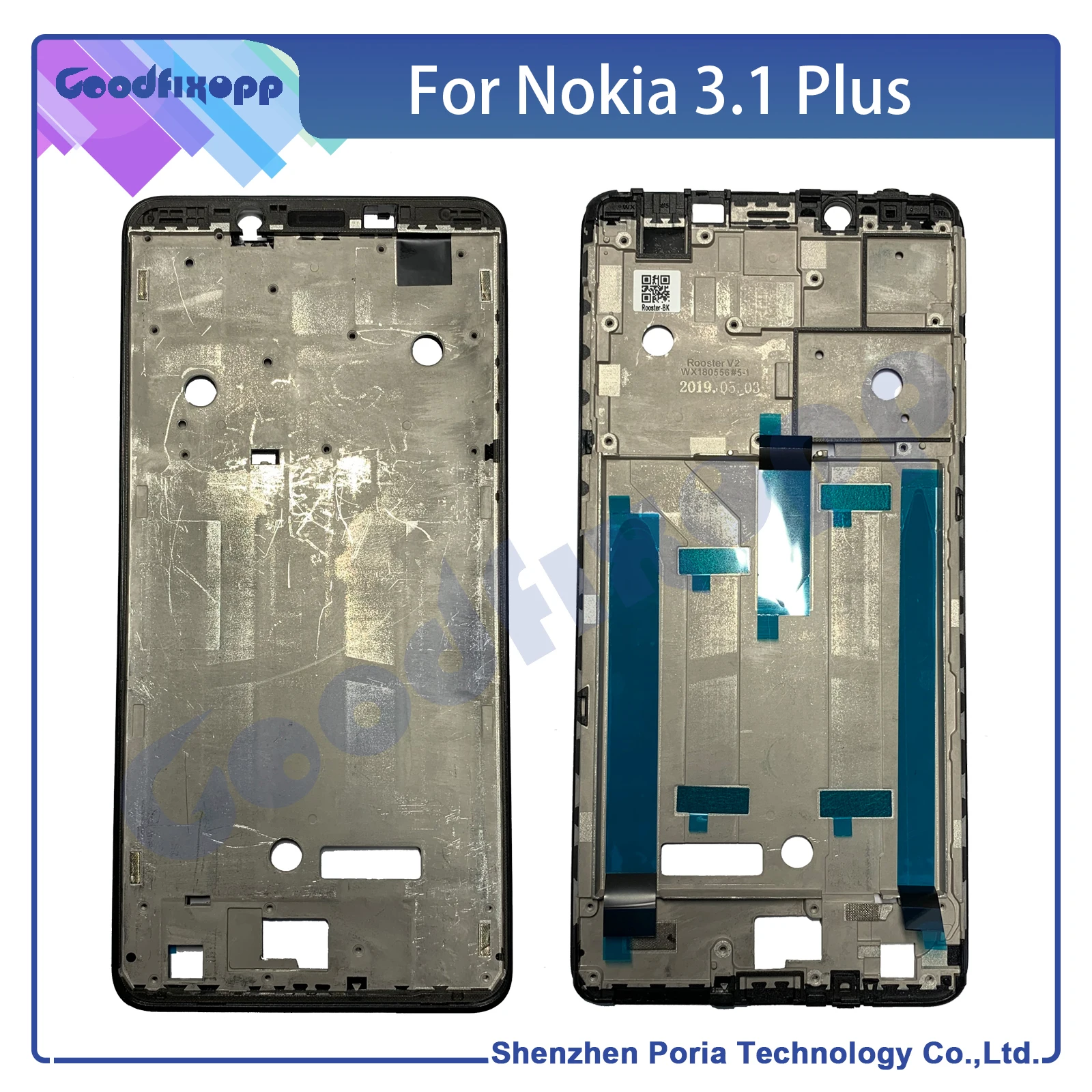 For Nokia 3.1 Plus TA-1118 TA-1104 TA-1125 TA-1117 TA-1113 TA-1115 Media Case Front Frame Screen Frame Middle Bezel Of The Frame