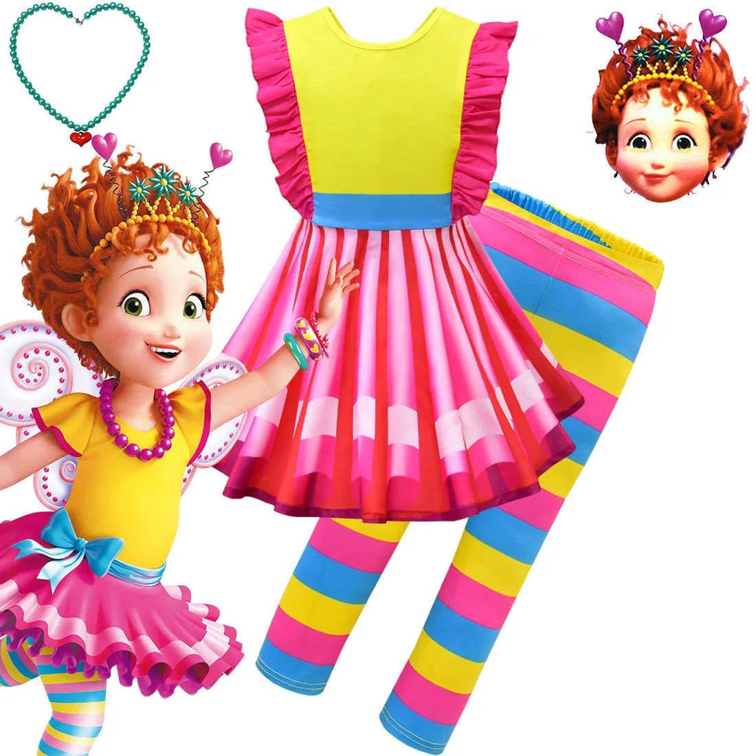 Nancy-vestido de fiesta para niños, disfraz de lol, unicornio, tutú inspirado, moana