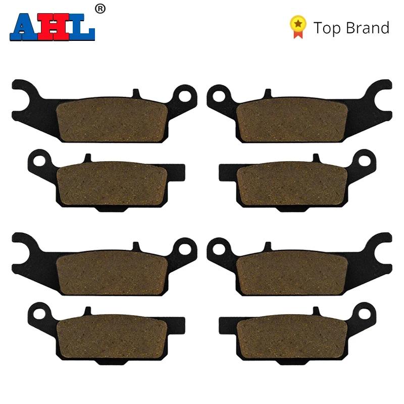 AHL Motorcycle front and rear brake pads for Yamaha YFM550 YFM 550 Grizzly 2009-2014 YFM700 YFM 700 Grizzly 2007-2015