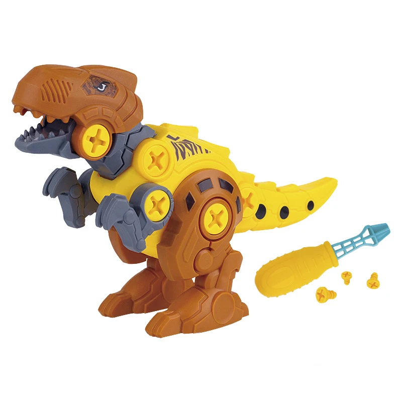 Smontaggio fai-da-te modello di dinosauro Set dado assemblaggio blocchi di plastica giocattoli educativi precoci per bambini regalo per bambini