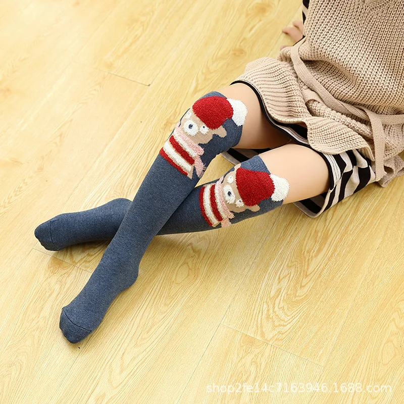 Girl Socks 3-12 Years Old Cotton Knee High Lovely Long Children\'s Legwarmers Kids Dance Stocking  Cute Animal Carton