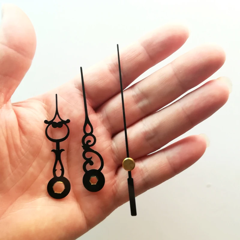 SKP Shaft Clock Hand 39# Quartz Clock Accessory DIY Black Short Hands Metal Aluminum Material High quality kits