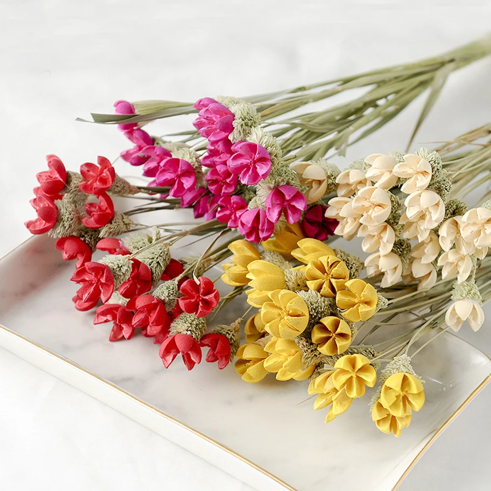 

15pcs natural dried flower bouquets dried Crape Myrtle Flowers&Lagerstroemia indica&Jakaranda&common crapemyrtle flower bouquet