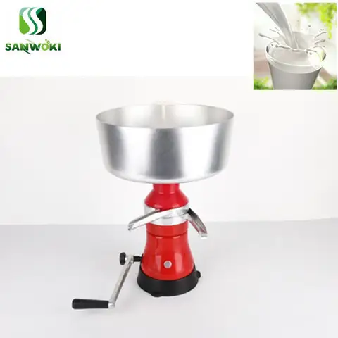Mathiateur de beurre manuel, machine d'écrémage du lait de chèvre, séparateur centrifuge de crème de lait frais, dégraissant de lait en métal, 80L/h