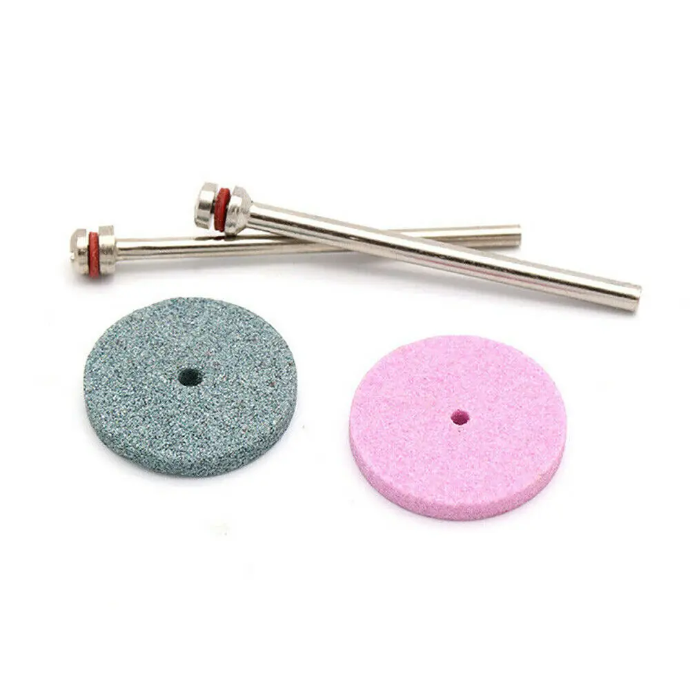 5PCS 20/22mm Mounted Grinding Stone Abrasive Wheel 1/8'' Shank for Dremel Rotary Tool