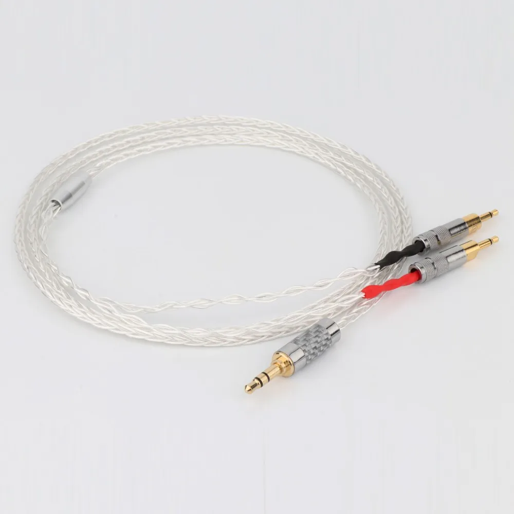 

Balance 3.5 Xlr 4.4 male to Dual 2.5 mm 8 Cores Headphone Earphone Cable hifi cabl For hd 700 sennheiser hd700 nw zx300a