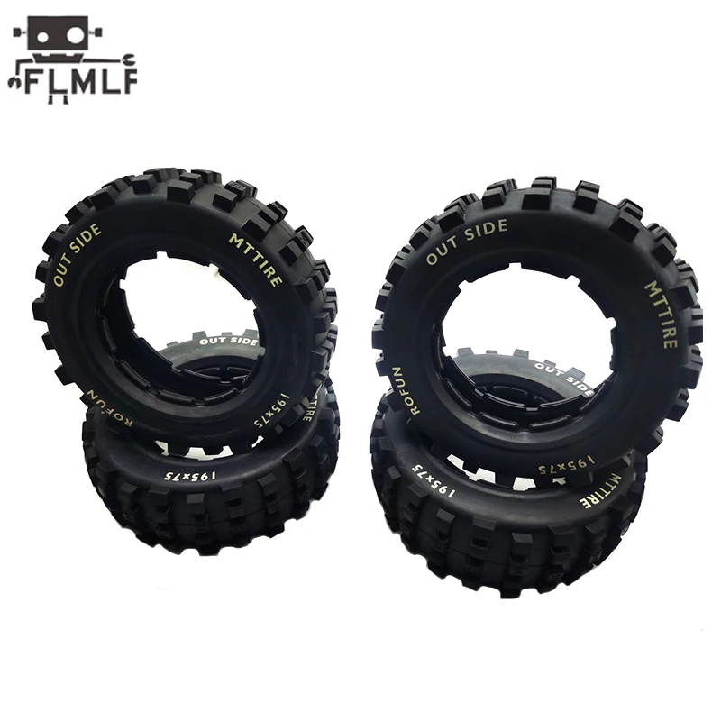 Giant Grip Tire Off-road Tire Large Tread Tire Skin Kit Fit for 1/5 Losi 5ive-t Rovan LT King Motor X2 DDT FID RACING DBXL