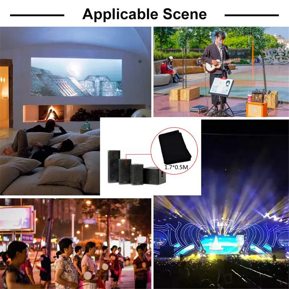 

Home Speaker Mesh Cloth Black KTV Replacement Dustproof Protective Equipment Accessories Stereo Gille Fabric Acoustic Audio