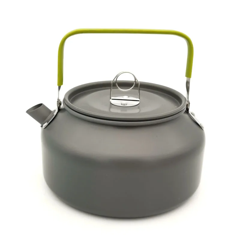 Camping Teapot Portable 1.2L Boiling Water Teapot Outdoor Coffee Teapot Aluminum Alloy Scratch Resistant Camping Tableware