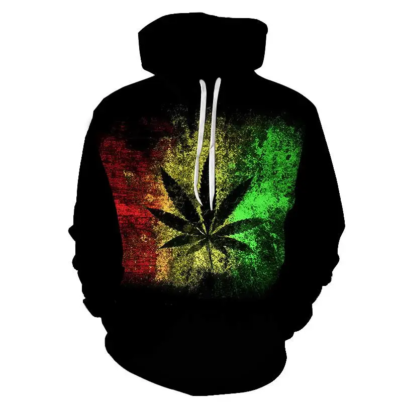 

Hot 3D Printed Weed pullover Leaf Men Women Hooded Sweatshirts Casual Long-sleeved Hoodie Unisex Outwear Streetwear Mens Hoodies