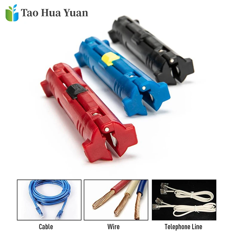 Multi-function Electric Wire Stripper Pen Rotary Coaxial Wire Cable Cutter Stripping Machine Pliers Tool for Cable Puller Tool A