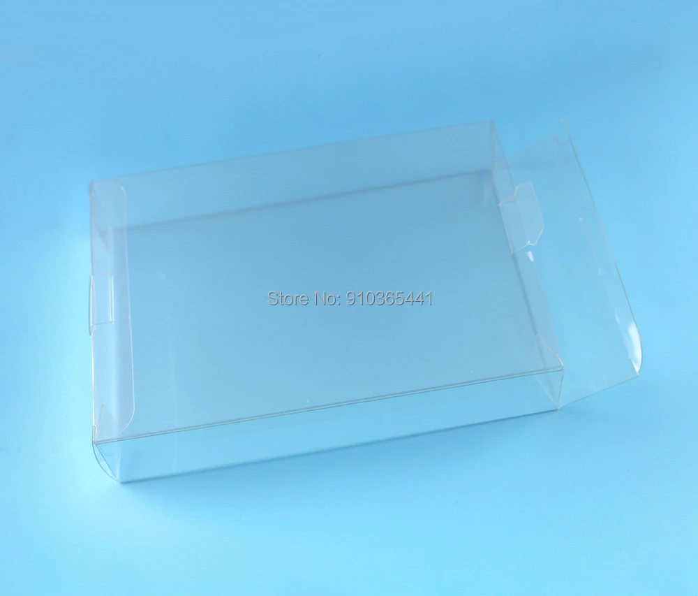 10pcs Clear Game box Protector Case for SNES For N64 games CIB plastic PET transparent Protector case for Nintend game boxes