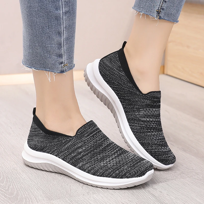 Tenis Mujer 2021 Tennis Shoes for Woman New Breathable Mesh Sneakers Female Platform Chaussure Femme Deportivas Jogging Trainers