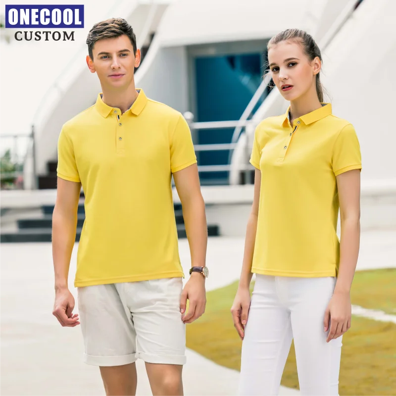 Summer High Quality Men And Women Polo Shirts Custom Logo Printing Picture Text Embroidery 13 Colors Polo Shirt ONECOOL